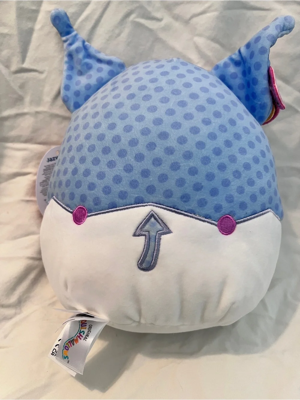 Squishmallows Kuromi Plush in Light Blue, White & Pink Accents
